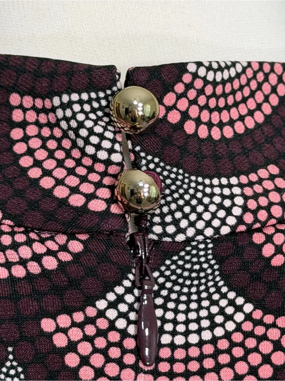 Michael Kors Sleeveless Pink & Black Patterned Maxi Dress